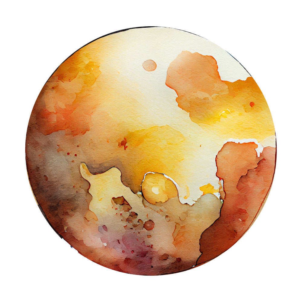 Watercolor Space Planet Fabric Panel 2