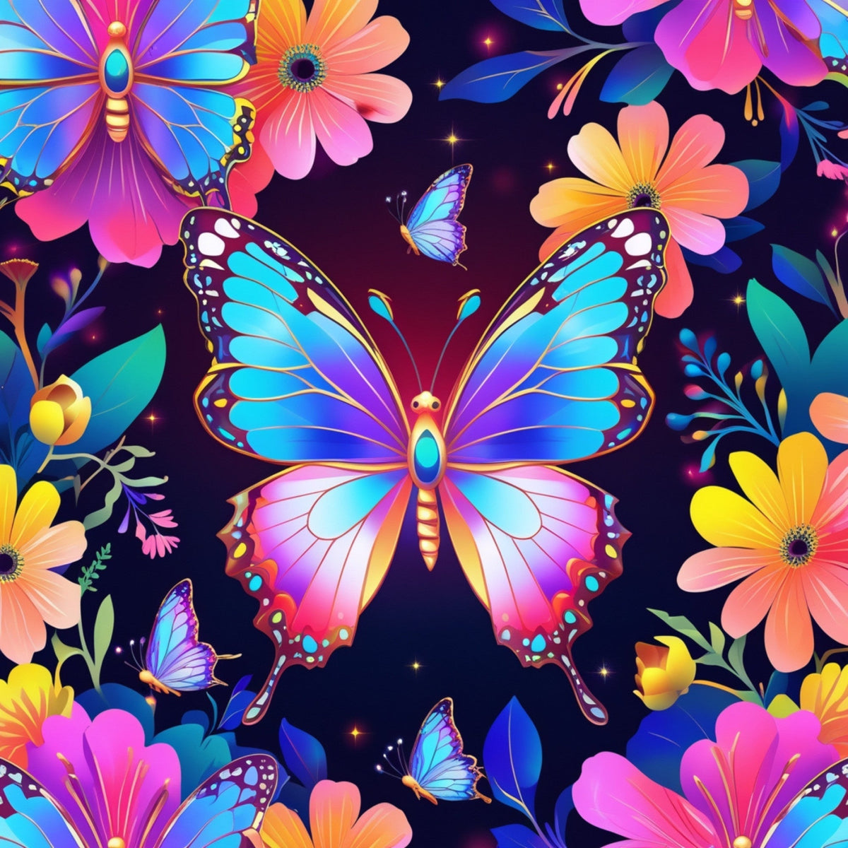 Luminous Wings Pattern 32 Minky Fabric