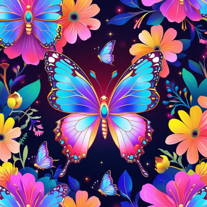 Luminous Wings Pattern 32 Minky Fabric