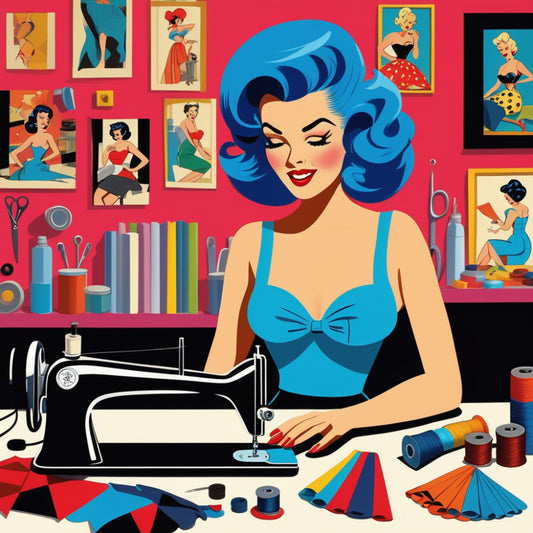 Pop Art Sewing Fabric Panel 92