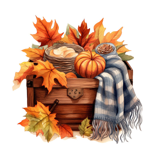 Cozy Autumn Fabric Panel 43