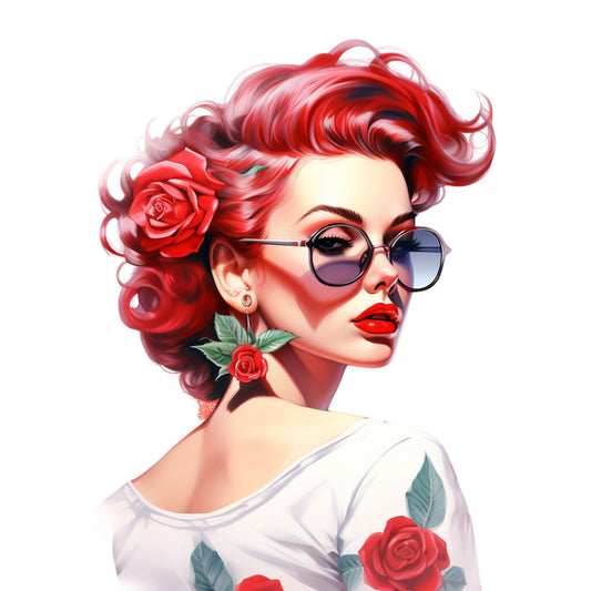 Red Rock and Roll Fabric Panel 18