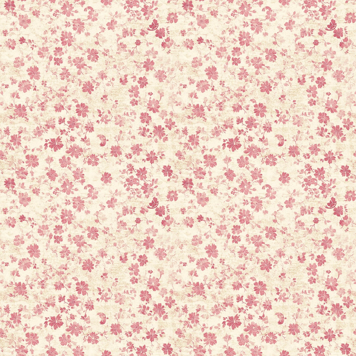 Vintage Pink Patterns Pattern 2 Quilting Cotton Fabric