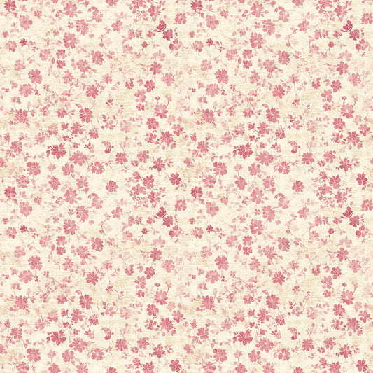 Vintage Pink Patterns Pattern 2 Quilting Cotton Fabric