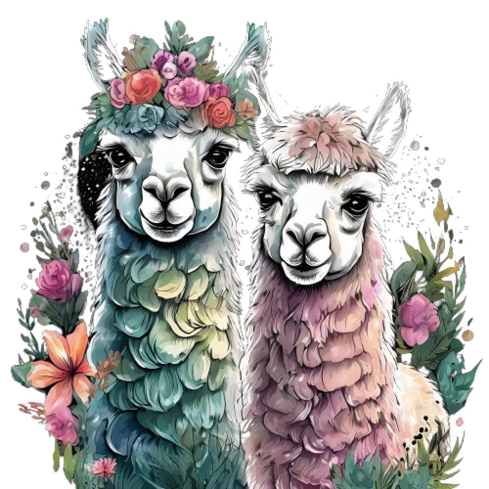 Llama Friends Fabric Panel 15