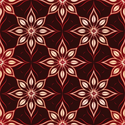 Merlot Mosaic Pattern 2 Minky Fabric