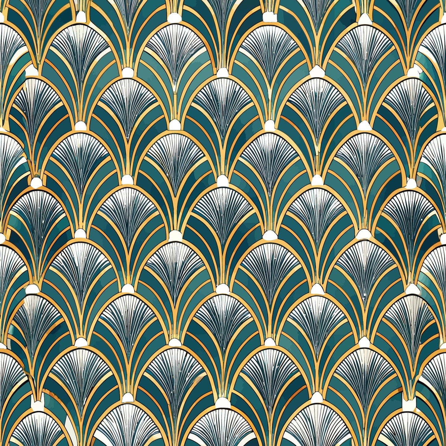 Art Deco Pattern 49 Quilting Cotton Fabric