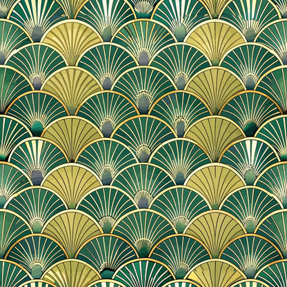 Gilded Gatsby Pattern 2 Minky Fabric