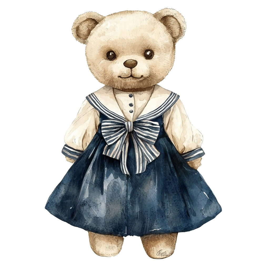 Classic Teddy Bear Fabric Panel 24