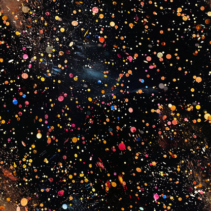 Glitter Paint Splatter Pattern 2 Quilting Cotton Fabric
