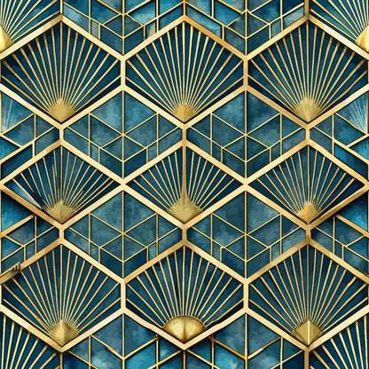 Art Deco Pattern 7 Quilting Cotton Fabric