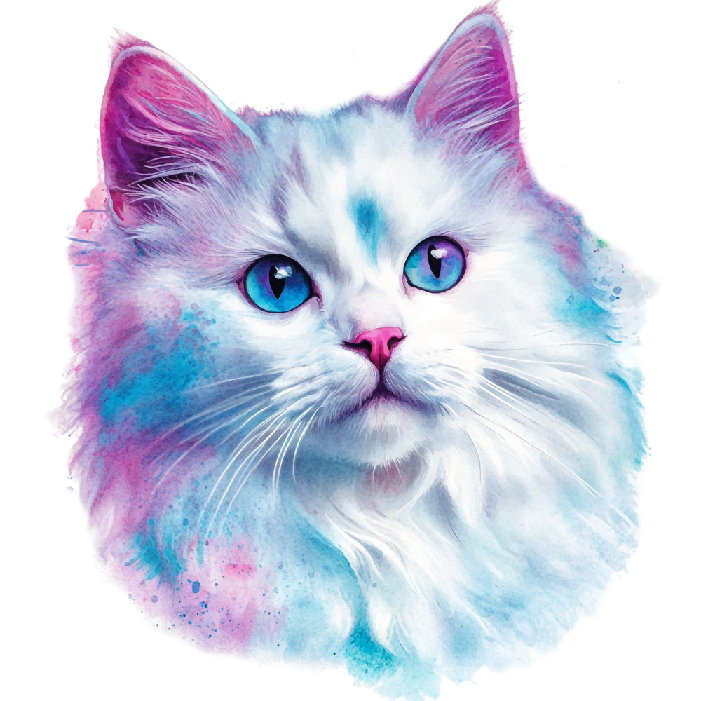 Colorful Cats Fabric Panel 30