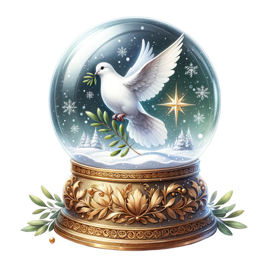 Christmas Snow Globes Fabric Panel 71