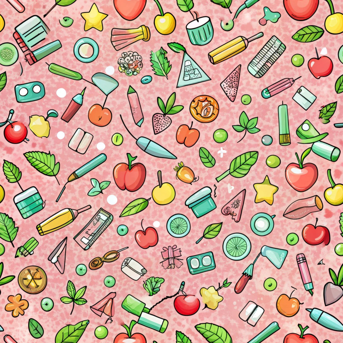 Homework Doodles Pattern 19 Minky Fabric