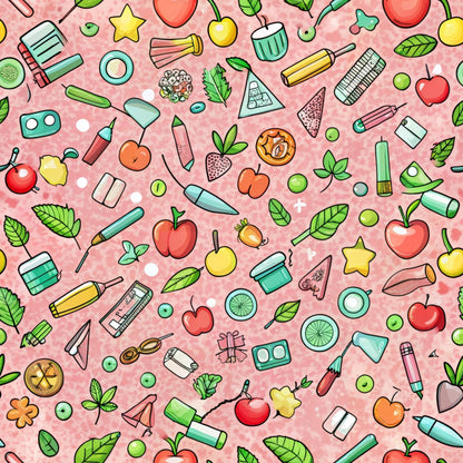 Homework Doodles Pattern 19 Minky Fabric