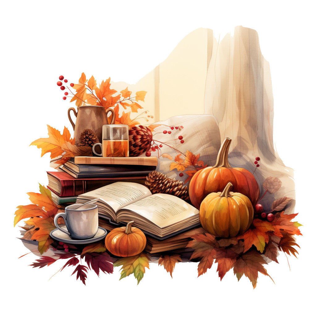 Cozy Autumn Fabric Panel 37