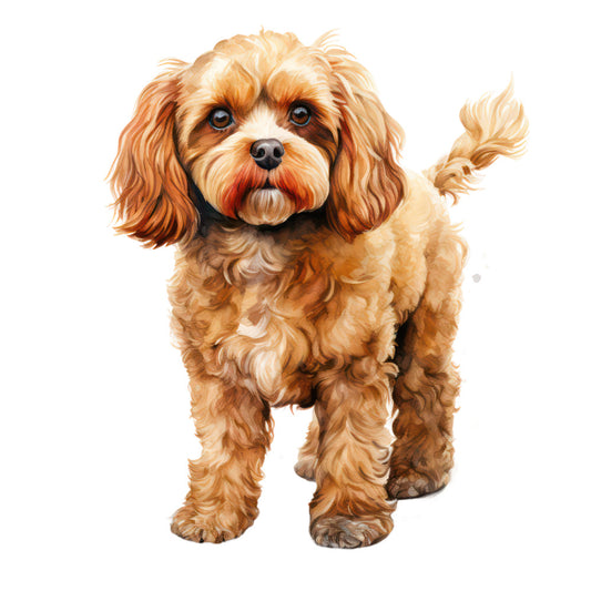 Cute Cavapoos Fabric Panel 31