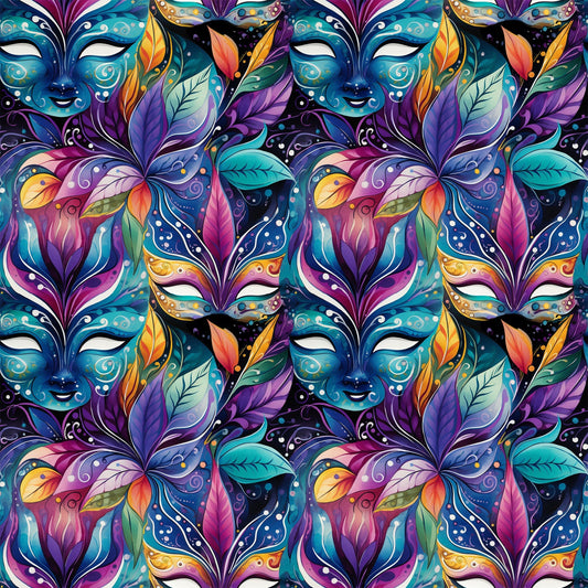 Masquerade Jewels Pattern 4 Minky Fabric