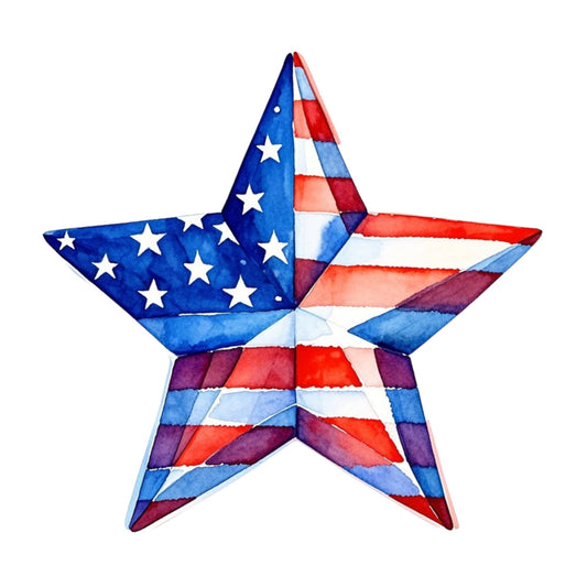 Patriotic Stars Fabric Panel 12