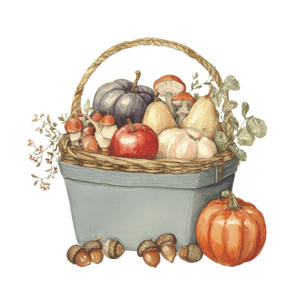 Cozy Autumn Cats Fabric Panel 8