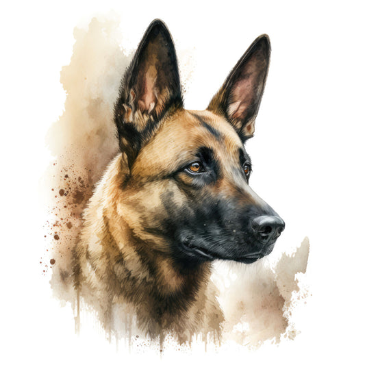 Belgian Malinois Dog Fabric Panel 14
