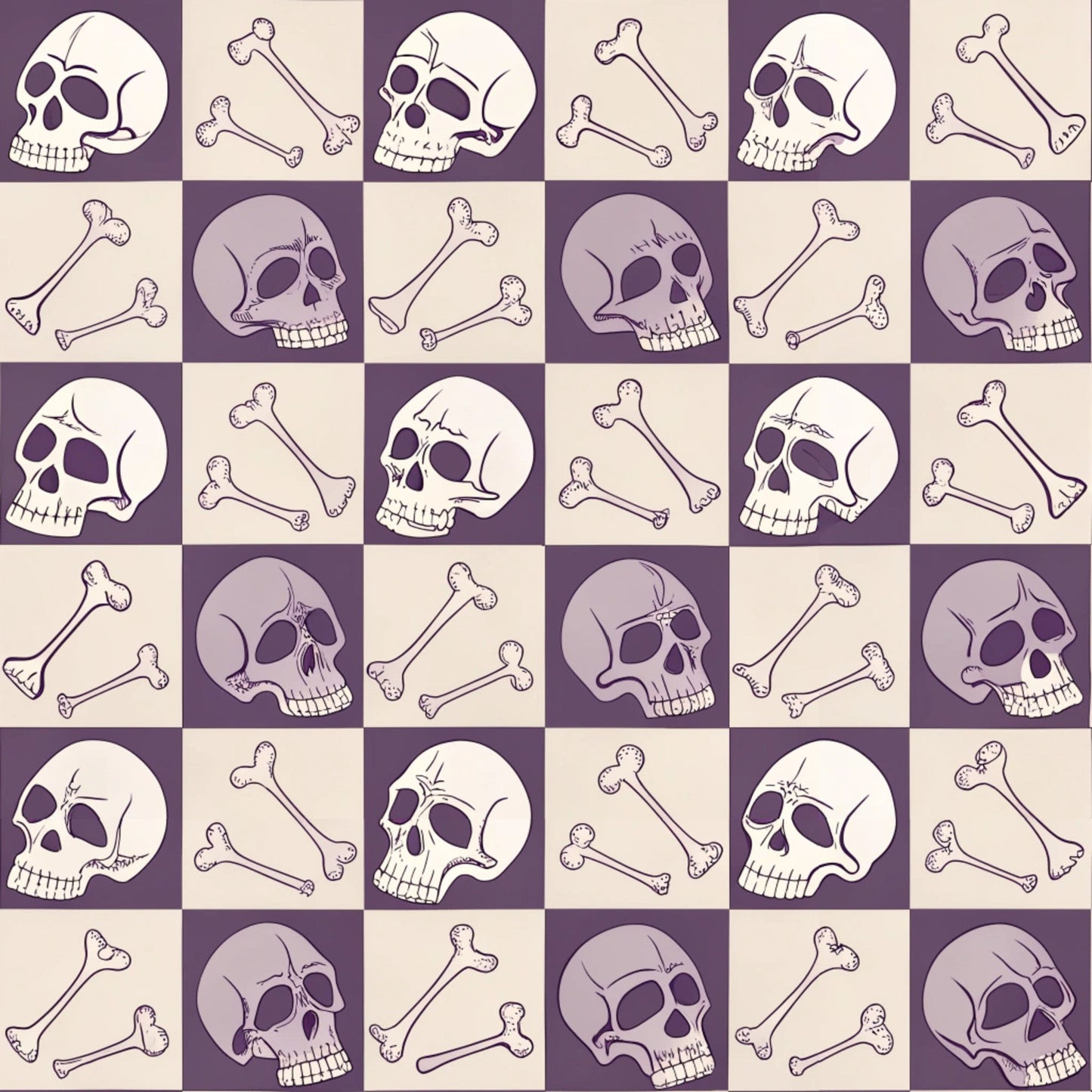 Retro Halloween Pattern 23 Quilting Cotton Fabric