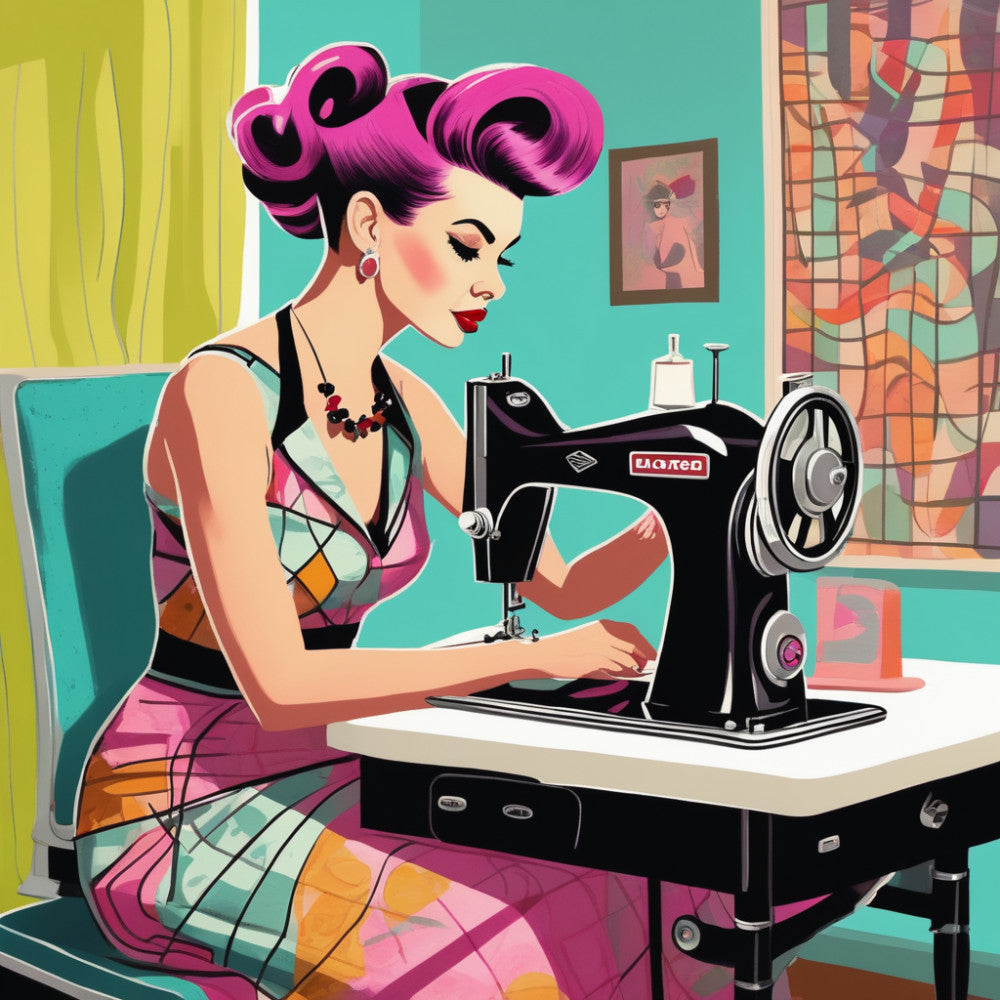 Sewing Ladies Fabric Panel 8