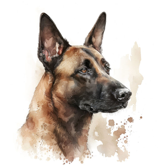 Belgian Malinois Dog Fabric Panel 3