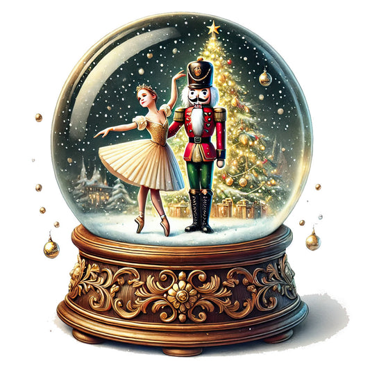 Christmas Snow Globes Fabric Panel 67