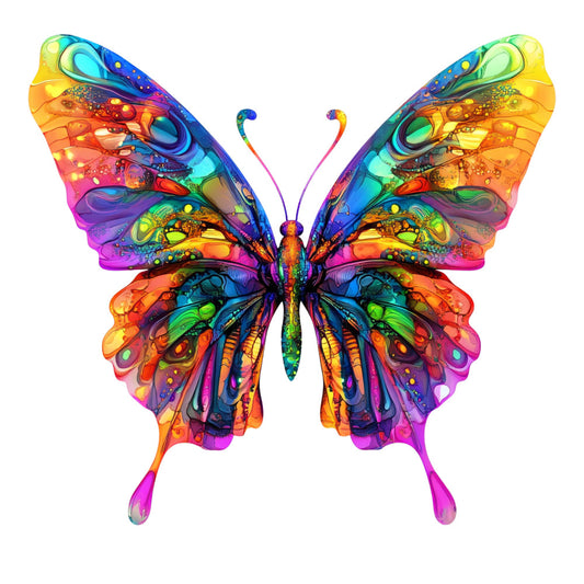 Vibrant Butterflies Fabric Panel 13