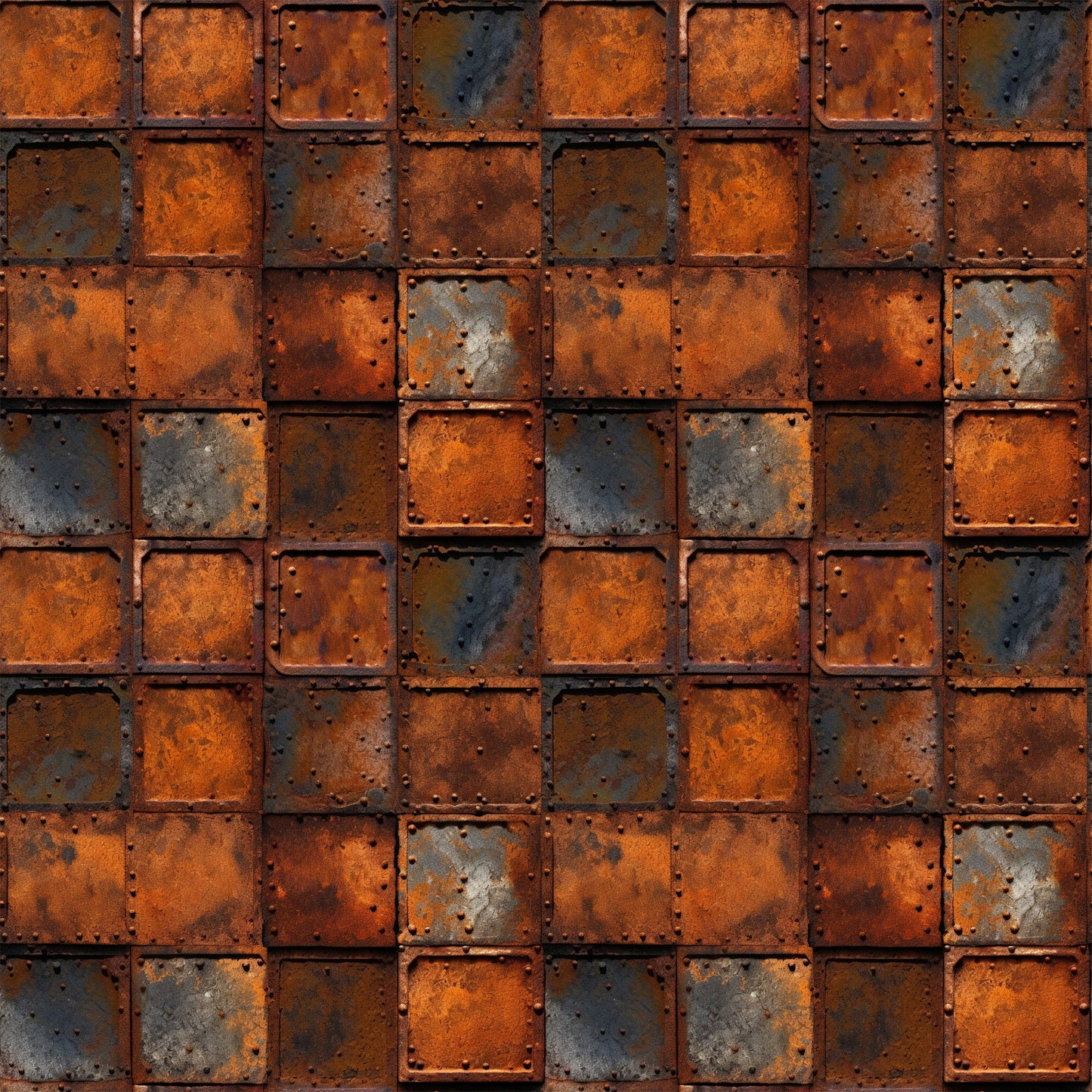 Rusted Iron Metal Textures Pattern 4 Quilting Cotton Fabric