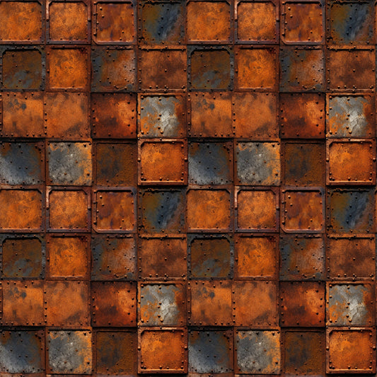 Rusted Iron Metal Textures Pattern 4 Quilting Cotton Fabric