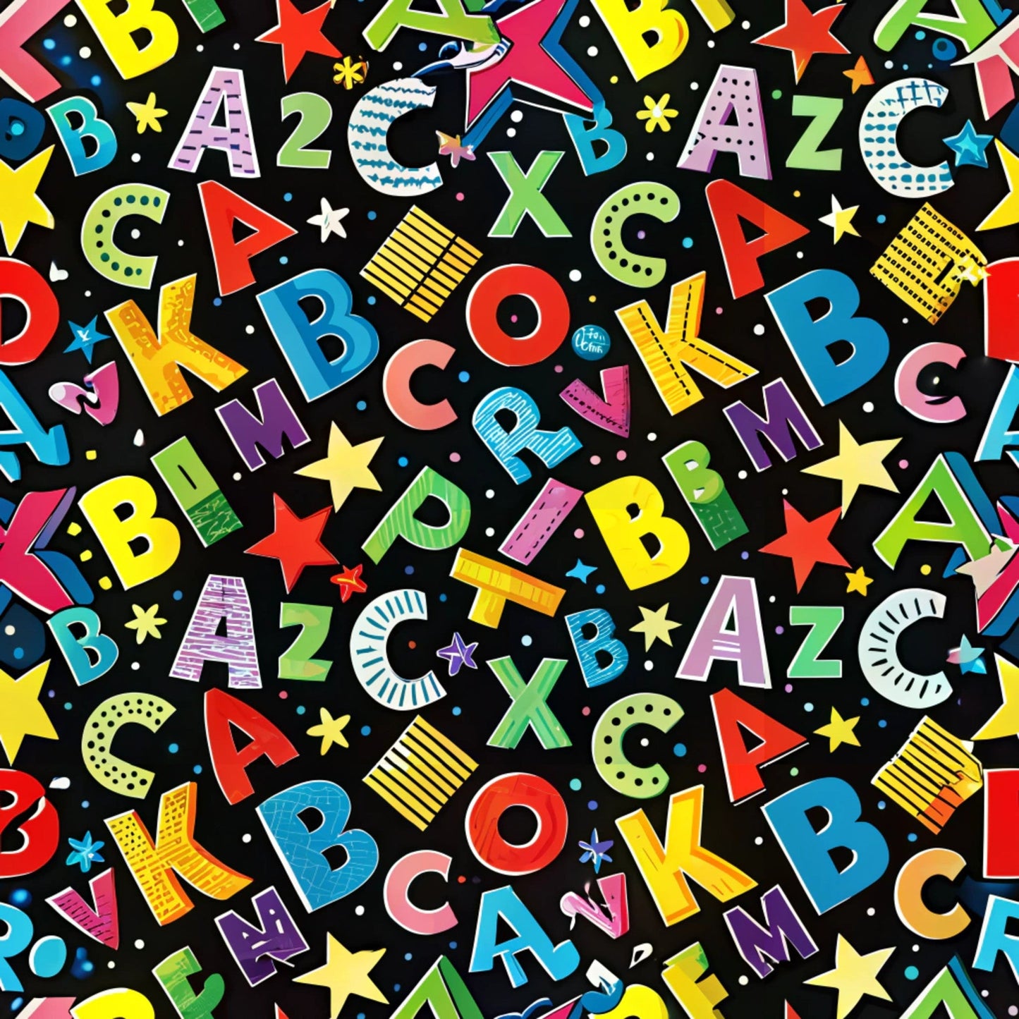 Back to School Pattern 15 Quilting Cotton Fabric