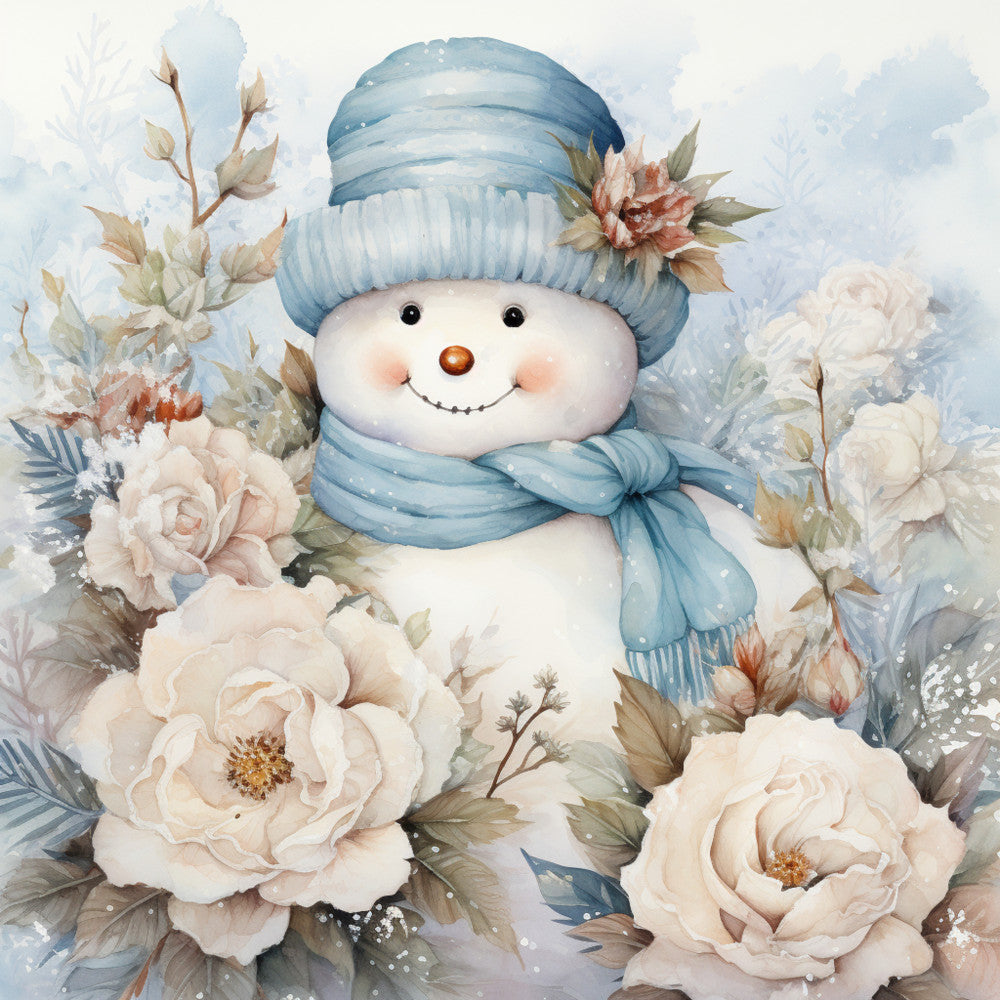 Classic Snowman Fabric Panel 68