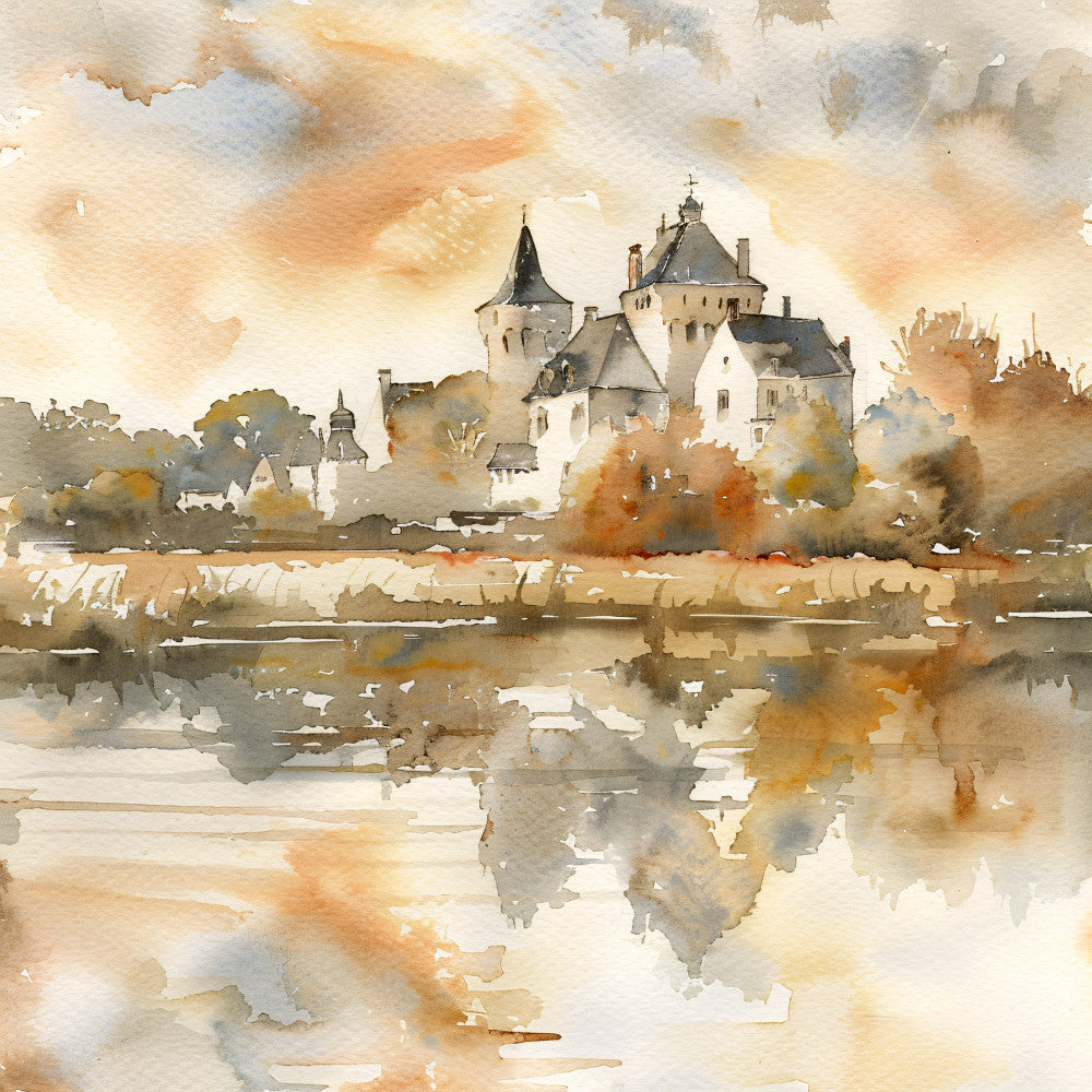 Normandy Travel Art Fabric Panel 20