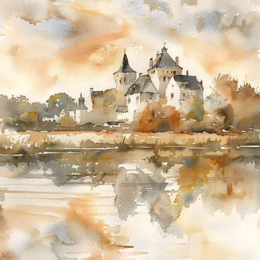 Normandy Travel Art Fabric Panel 20