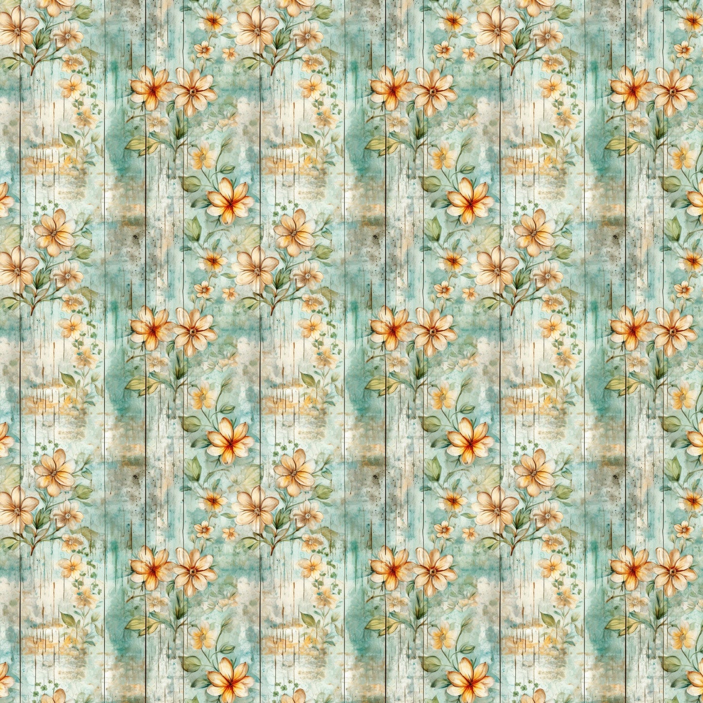 Shabby Rustique Pattern 1 Quilting Cotton Fabric