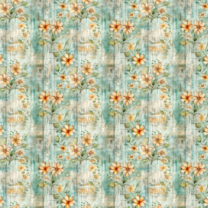 Shabby Rustique Pattern 1 Quilting Cotton Fabric