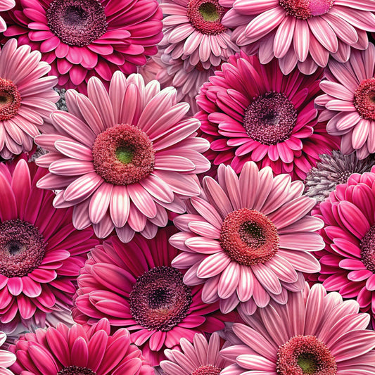 Realistic Flowers Pattern 15 Quilting Cotton Fabric