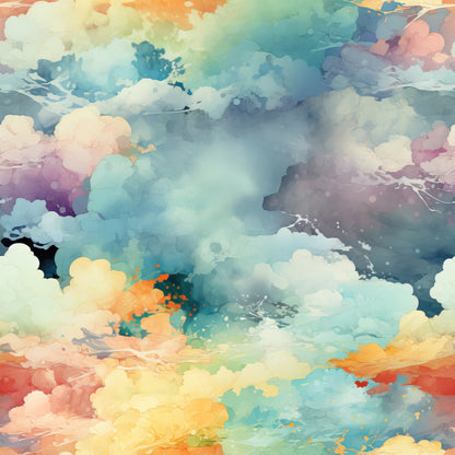 Painted Skies Pattern 3 Minky Fabric