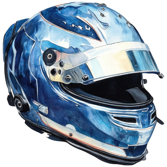 Watercolor Formula Racing Fabric Panel 14