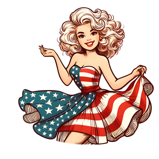 Vintage American Girl Fabric Panel 12