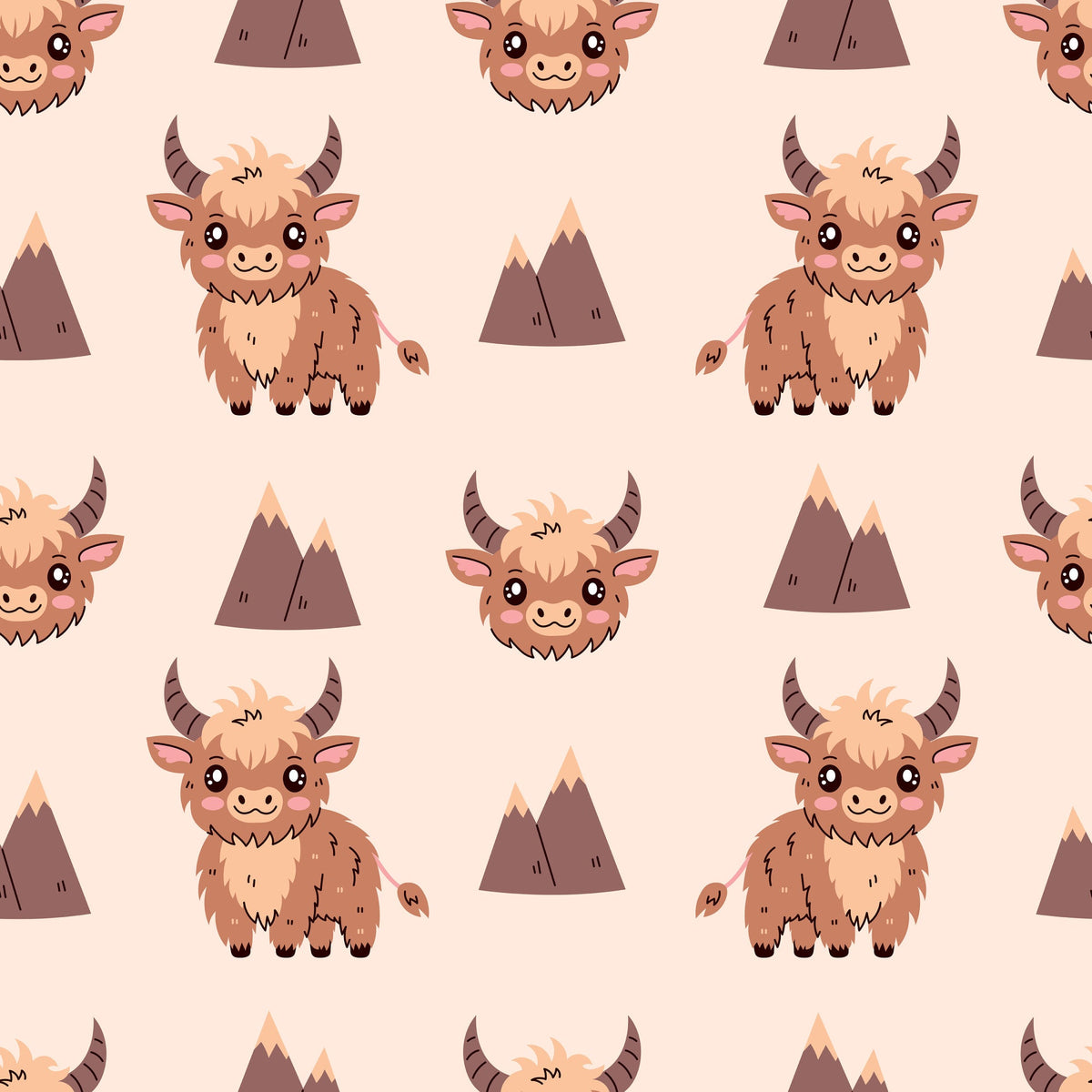 Moo Meadow Pattern 2 Minky Fabric