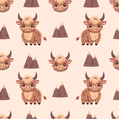 Moo Meadow Pattern 2 Minky Fabric