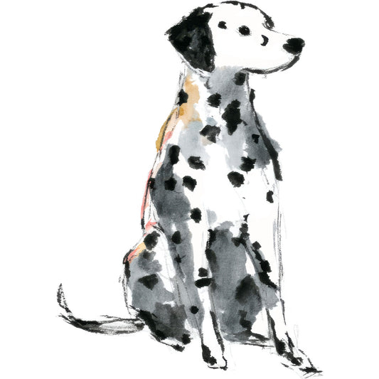 Handdrawn Doodle Dog Fabric Panel 7