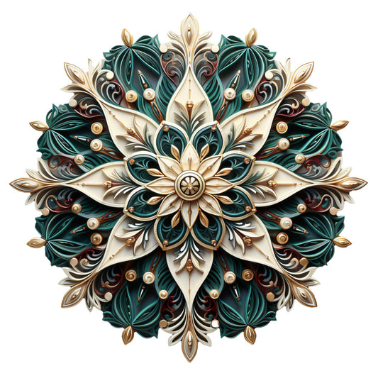 Elegant Christmas Fabric Panel 35