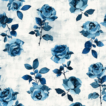 Vintage Farmhouse Blue Pattern 2 Quilting Cotton Fabric