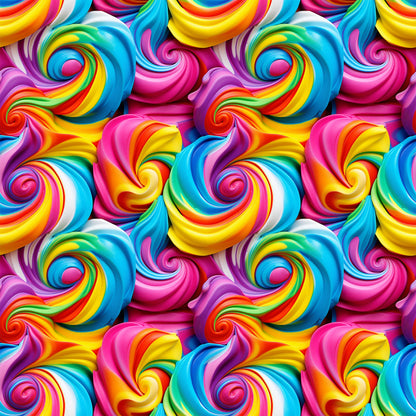 Yummy Frosting Pattern 8 Quilting Cotton Fabric