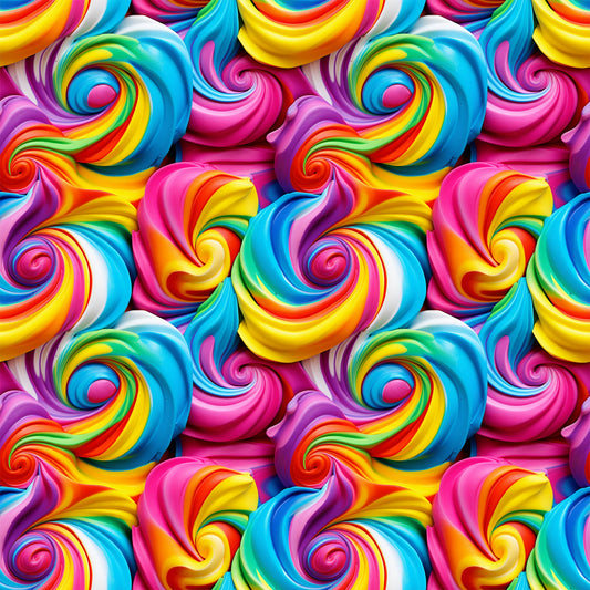 Yummy Frosting Pattern 8 Quilting Cotton Fabric
