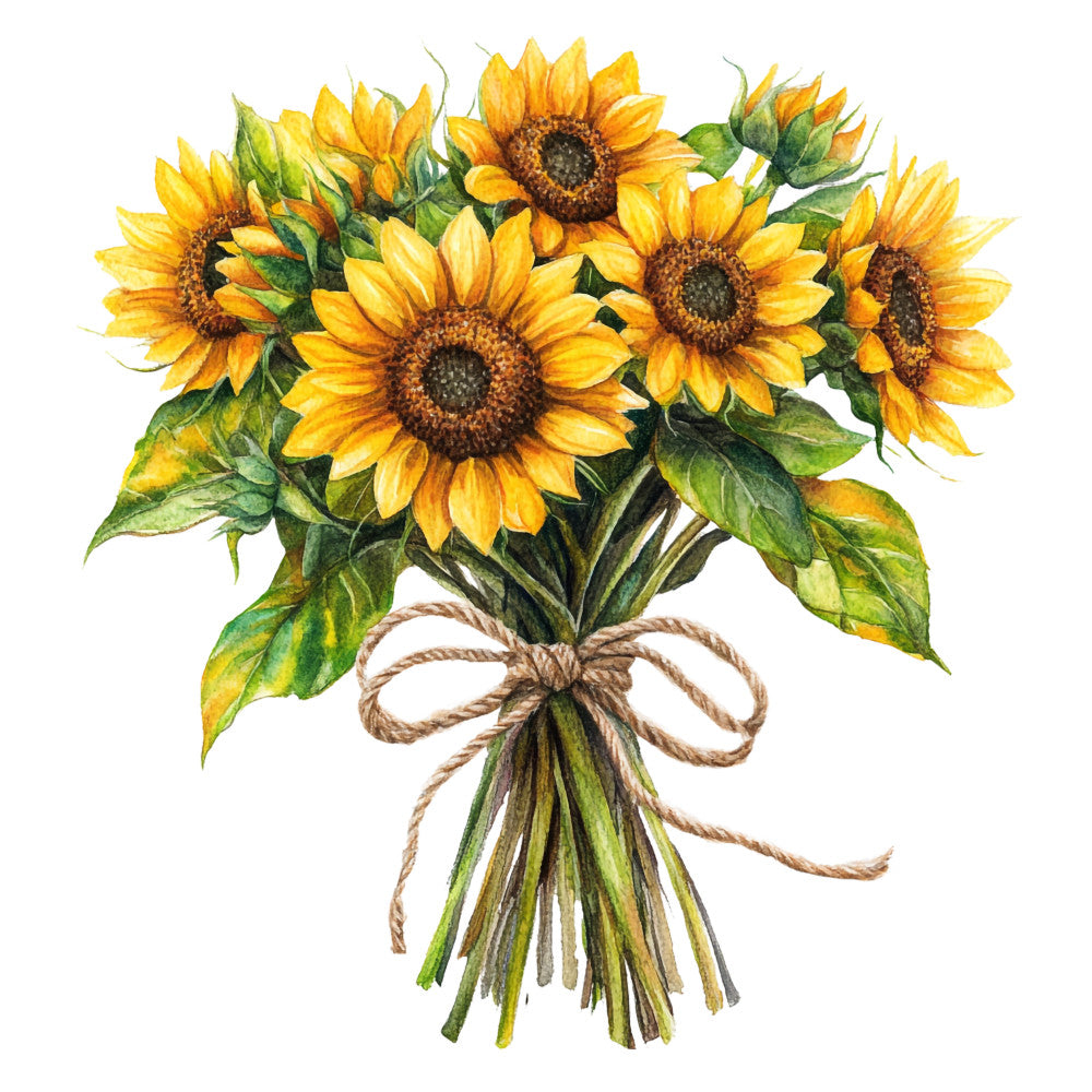 Watercolor Texas Fabric Panel 2